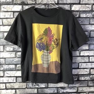 Zara W & B Woman's Graphic Top